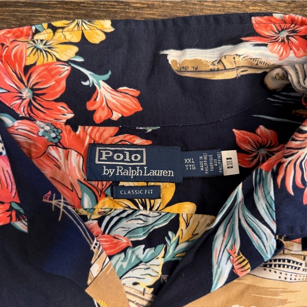 Polo Ralph Lauren Men's Floral Hawaiian Camp Collar Shirt - Picture 5 of 7